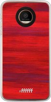 Motorola Moto Z Force Hoesje Transparant TPU Case - Scarlet Canvas #ffffff