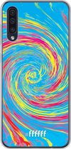 Samsung Galaxy A50s Hoesje Transparant TPU Case - Swirl Tie Dye #ffffff