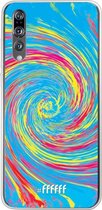 Huawei P20 Pro Hoesje Transparant TPU Case - Swirl Tie Dye #ffffff