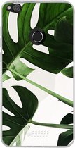 Huawei P8 Lite (2017) Hoesje Transparant TPU Case - Tropical Plants #ffffff