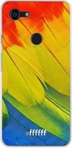 Google Pixel 3 XL Hoesje Transparant TPU Case - Macaw Hues #ffffff