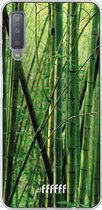 Samsung Galaxy A7 (2018) Hoesje Transparant TPU Case - Bamboo #ffffff