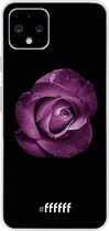 Google Pixel 4 Hoesje Transparant TPU Case - Purple Rose #ffffff