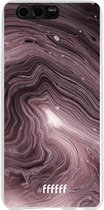 Honor 9 Hoesje Transparant TPU Case - Purple Marble #ffffff