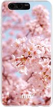 Honor 9 Hoesje Transparant TPU Case - Cherry Blossom #ffffff