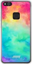 Huawei P10 Lite Hoesje Transparant TPU Case - Rainbow Tie Dye #ffffff