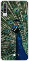 Samsung Galaxy A70 Hoesje Transparant TPU Case - Peacock #ffffff