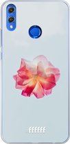 Honor 8X Hoesje Transparant TPU Case - Rouge Floweret #ffffff