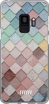 Samsung Galaxy S9 Hoesje Transparant TPU Case - Colour Tiles #ffffff