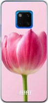 Huawei Mate 20 Pro Hoesje Transparant TPU Case - Pink Tulip #ffffff