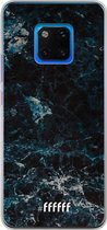 Huawei Mate 20 Pro Hoesje Transparant TPU Case - Dark Blue Marble #ffffff