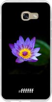 Samsung Galaxy A5 (2017) Hoesje Transparant TPU Case - Purple Flower in the Dark #ffffff