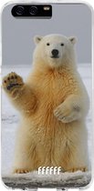 Huawei P10 Hoesje Transparant TPU Case - Polar Bear #ffffff