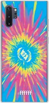 Samsung Galaxy Note 10 Plus Hoesje Transparant TPU Case - Flower Tie Dye #ffffff
