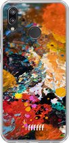 6F hoesje - geschikt voor Huawei P20 Lite (2018) -  Transparant TPU Case - Colourful Palette #ffffff