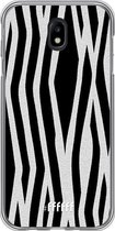 Samsung Galaxy J7 (2017) Hoesje Transparant TPU Case - Zebra Print #ffffff