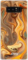 Samsung Galaxy Note 8 Hoesje Transparant TPU Case - Brownie Caramel #ffffff