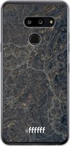 LG G8 ThinQ Hoesje Transparant TPU Case - Golden Glitter Marble #ffffff