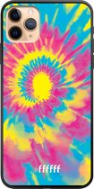 iPhone 11 Pro Max Hoesje TPU Case - Psychedelic Tie Dye #ffffff