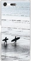 Sony Xperia XZ Premium Hoesje Transparant TPU Case - Surfing #ffffff