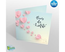 Muziekwenskaart – Liefste – zelf opneembaar – 60 seconden – 21x21cm – hoge kwaliteit – inclusief envelop