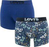 Levis Boxershorts Pectolite Flower Aop Boxer Brief 2P Blauw Maat:XL