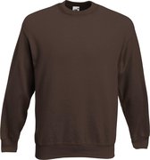 Fruit Of The Loom Unisex Premium 70/30 set-in sweater (Chocolade)