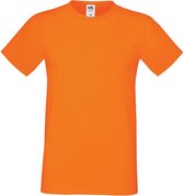Fruit Of The Loom Heren Sofspun® T-shirt met korte mouwen (Oranje)