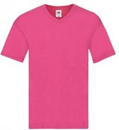 Fruit Of The Loom Heren Originele V-hals T-shirt (Lila)