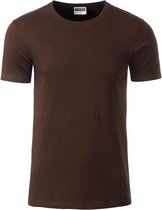 James and Nicholson - Heren Standaard T-Shirt (Bruin)