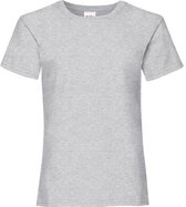 Fruit Of The Loom Filles T-shirt à manches courtes pour Kinder (2 pièces) ( Grijs chiné)