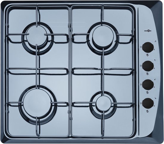 HIGH ONE - GH 4 K SIST - Table de cuisson à gaz - Encastré - Inox - Modèle  d'entrée de... | bol