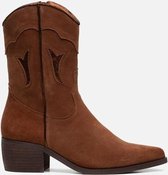 Ann Rocks Ann Rocks Cowboy laarzen Cognac Suede - Maat 36