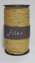 Krullint Filex Goud Glitter 1mm x 100 meter (1 rol)