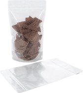 Stazakken Rijstpapier Transparant/Zilver 15x9x23,2cm | 340 gram (100 stuks)