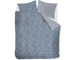 Riviera Maison Hamilton dekbedovertrek - Lits-Jumeaux XL - 260x200/220 - Blauw
