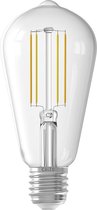CALEX - LED Lamp - Smart LED ST64 - E27 Fitting - Dimbaar - 7W - Aanpasbare Kleur CCT - Transparant Helder - BSE