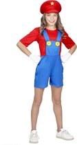 WIDMANN - Loodgieter videospel kostuum voor meiden - 116 (4-5 jaar) - Kinderkostuums