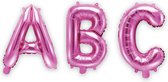 PARTYDECO - Kleine fuchsia aluminium letter ballon - Decoratie > Ballonnen