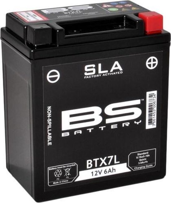 Bs Battery Btx7L / Ytx7L Sla Accu Geseald Af Fabriek
