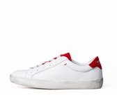 KUNOKA Alex white/red collar - Sneakers Dames - maat 36 - Wit Rood