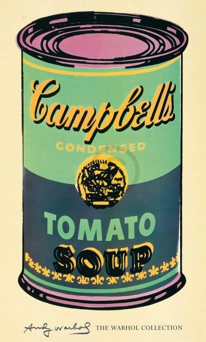PGM Andy Warhol - Campbell's Soup - Kunstdruk - 60x100 cm Divers