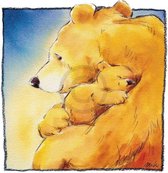 Makiko - Mother Bear's Love I Kunstdruk 30x30cm