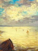 Fotobehang - Delacroix The Sea 192x260cm - Vliesbehang