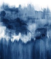 Wizard+Genius Brush Strokes Blue Vlies Fotobehang 192x260cm 4-banen