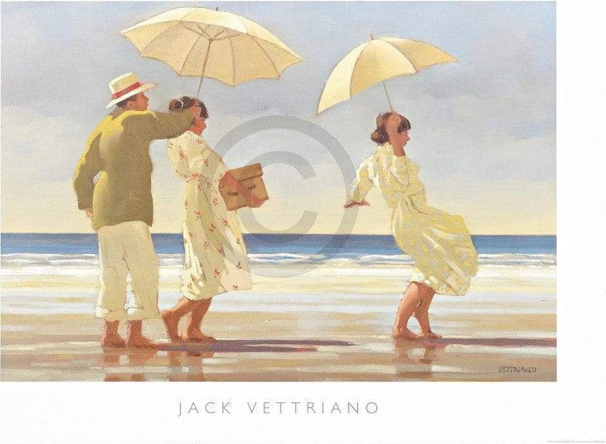 PGM Kunstdruk Jack Vettriano - The Picnic Party 80x60cm Divers