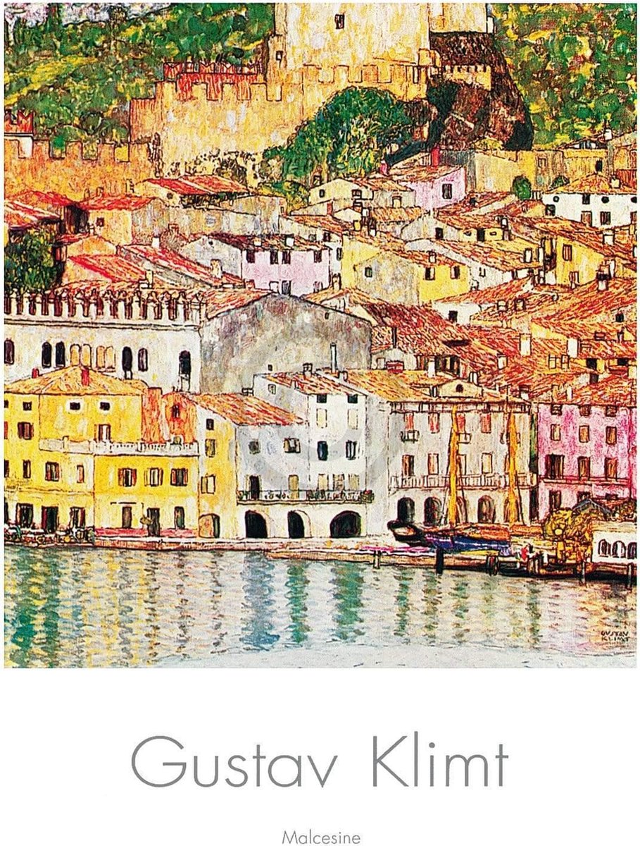 PGM Kunstdruk Gustav Klimt - Malcesine 70x100cm Divers