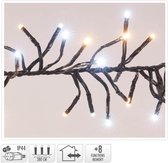 Clusterverlichting / Kerstverlichting / Kerstboomverlichting / Lichtsnoer Wit en Warmwit (2,8 meter)