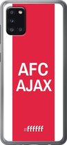 Samsung Galaxy A31 Hoesje Transparant TPU Case - AFC Ajax - met opdruk #ffffff