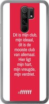 Xiaomi Redmi 9 Hoesje Transparant TPU Case - AFC Ajax Dit Is Mijn Club #ffffff